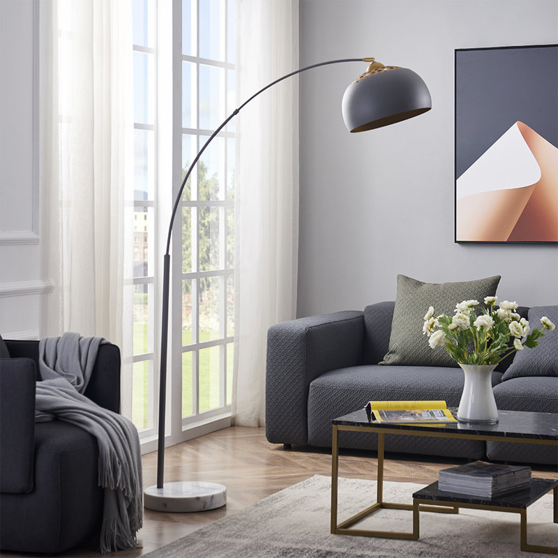George Oliver Dedre 68.5'' Arched/Arc Floor Lamp & Reviews | Wayfair